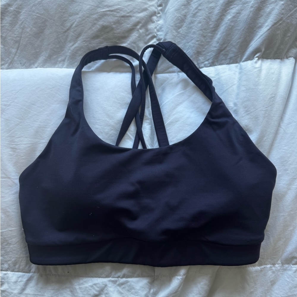 NEVER WORN: Lululemon Deep Purple Strappy Crossback Sports Bra